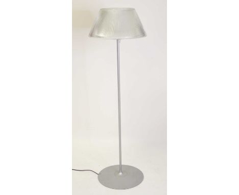 Philippe Starck (b.1949) for Flos - a 'Romeo Moon' standard lamp, with frosted glass inner shade and ribbed glass outer shade