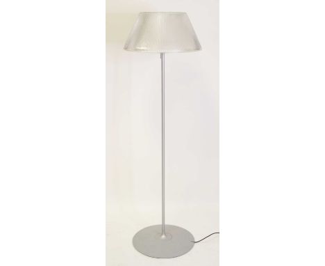 Philippe Starck (b.1949) for Flos - a 'Romeo Moon' standard lamp, with frosted glass inner shade and ribbed glass outer shade