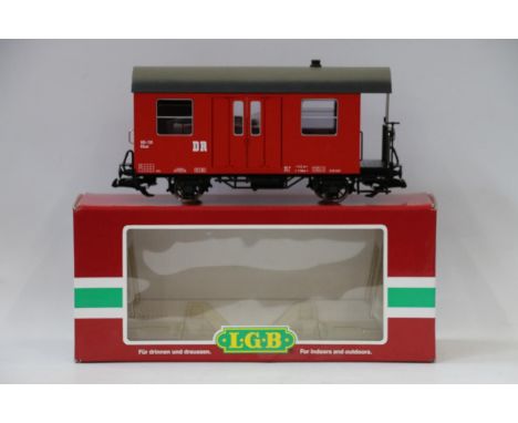 LGB Lehmann Gross Bahn 'The Big Train' (Ernst Paul Lehmann Patent, made in Germany), G gauge model railways 40520 DR baggage 