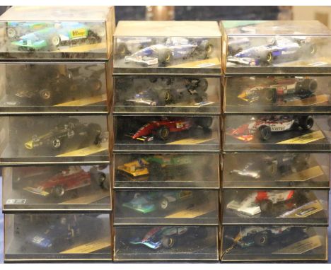 Twenty Formula 1 scale model cars to include:  Heritage Classics (Onyx ADS Ltd) 1:18 or 1:24 scale models 5018 Benneton Ford 