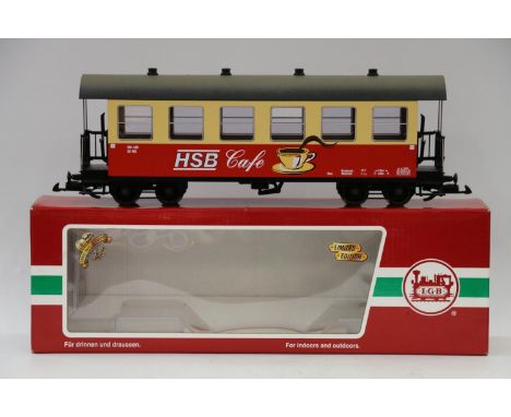 LGB Lehmann Gross Bahn 'The Big Train' (Ernst Paul Lehmann Patent, made in Germany), G gauge model railways 32730 HSB Cafe ca