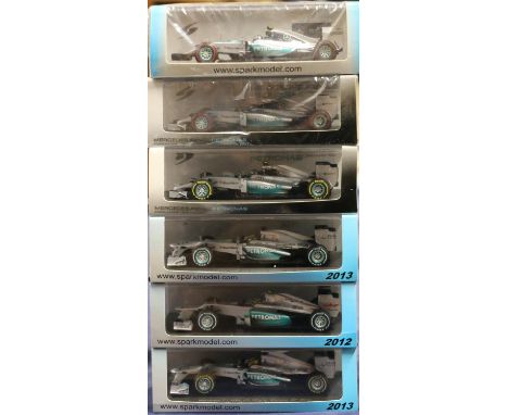 Spark (Minimax Import &amp; Export Co Ltd) 1:43 scale collector's model Motorsport vehicles including S3067 Mercedes Formula 