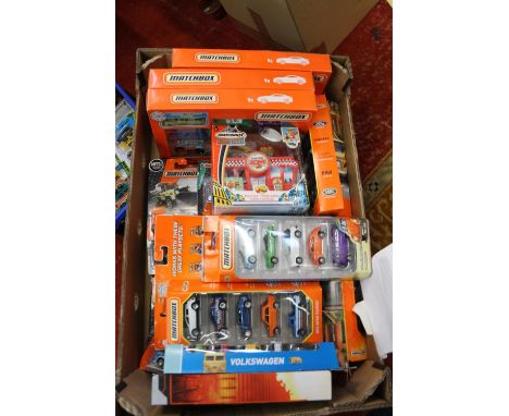 Approximately one hundred Matchbox diecast model vehicles, most in ten and five vehicle sets. ref#Box5 (100) 