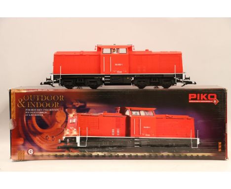 Piko G gauge model railways 37560 diesel locomotive Diesellokomotive BR 204 DB AG EpV, Deutsche Bahn 204 803-1 red, boxed. 