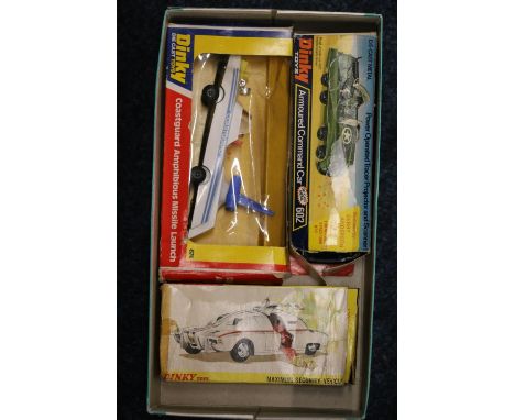 Dinky Toys diecast metal model 602 Armoured Command Car "Designed by Gerry Anderson's", Dinky Toys 105 Maximum Security Vehic