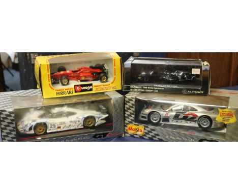 Maisto 1:18 scale 38848 Mercedes CLK-GTR and 38864 Porsche 911 GT1, Auto Art Models (Gateway Autoart Limited) 52745 Mad Max 2