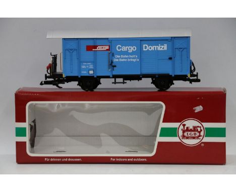 LGB Lehmann Gross Bahn 'The Big Train' (Ernst Paul Lehmann Patent, made in Germany), G gauge model railways 3x 40830 RhB tank