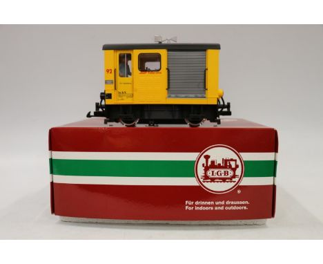LGB Lehmann Gross Bahn 'The Big Train' (Ernst Paul Lehmann Patent, made in Germany), G gauge model railways 27410 rail tracto