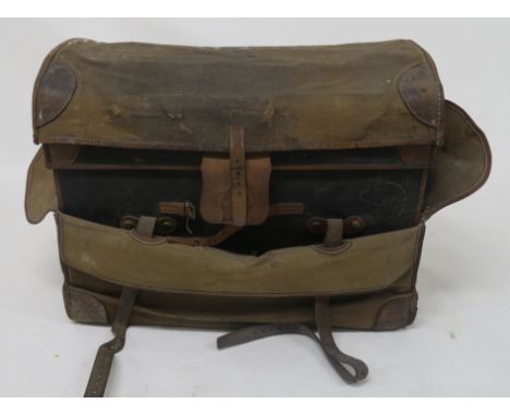 A 19th century leather dome top travel trunk 70cm high x 87cm wide x 58cm deep Condition Report: Available upon request