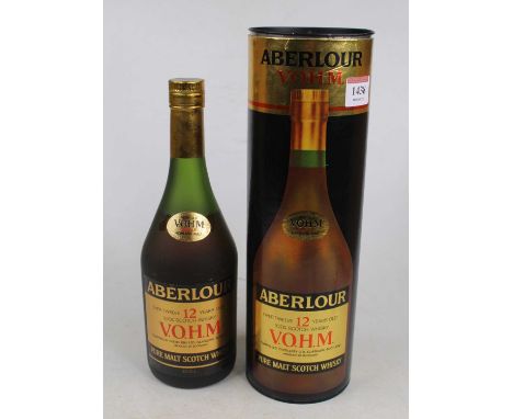 Aberlour over 12 years old V.O.H.M. pure malt Scotch whisky, 70cl, 43%, one bottle in carton