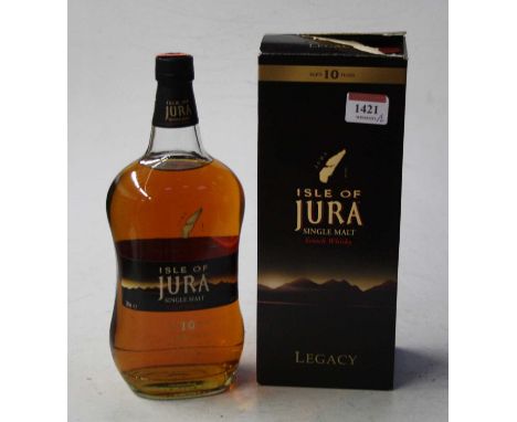 Isle of Jura aged 10 years single malt Scotch whisky, 100cl, 40%, one bottle in carton 