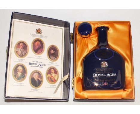 Royal Ages 21 year old special reserve blended Scotch whisky, bottle by J &amp; B, 75cl, 43%, one decanter in carton