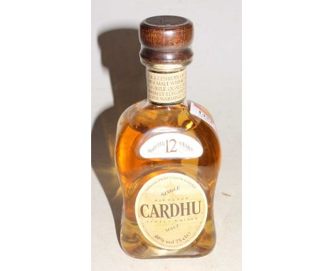 Cardhu matured 12 years single Highland malt Scotch whisky, 75cl, 40%, one bottle