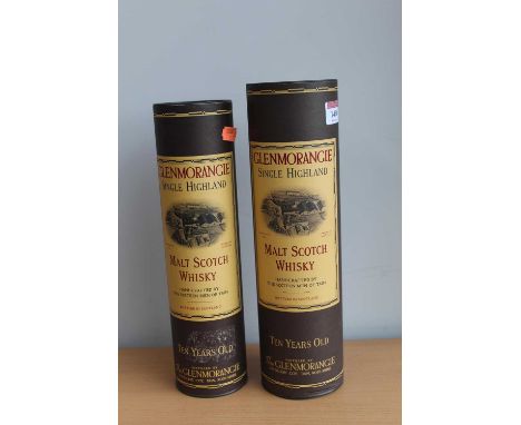 Glenmorangie, Single Highland Ten Year Old Malt Scotch Whisky, 100cl, 43%, one bottle in carton; and one other 70cl 40%, one 