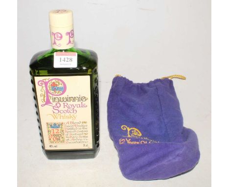 Pinwinnie Royal Scotch whisky, 12 years old, 75cl, 40%, one bottle, with cloth bag 