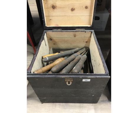 WOOD BOX & TOOLS