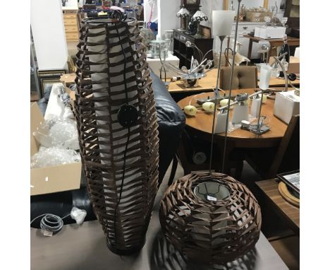 RAFFIA ' FLOOR LAMP& MATCHING SHADE