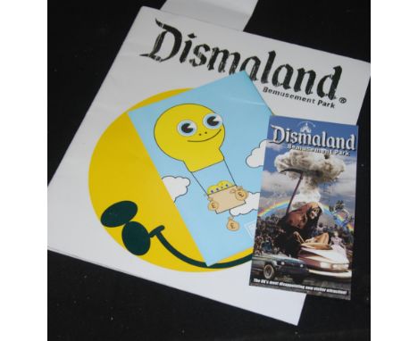 DISMALAND BROCHURE: An original Dismaland Exhibition brochure, along with a leaflet and a Darren Cullen Pocket Money Loans ma