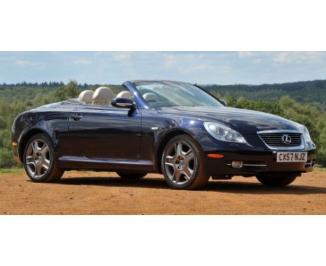 2007 Lexus LS430 Convertible. Registration number: CX57 NJZ. Registered in 2007 with the current owner purchasing the car fro