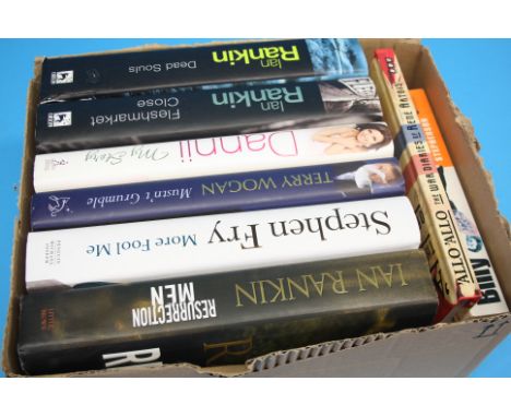 A collection of 8 signed books (one US first edition) including Ian Rankin (3), Stephen Fry, Terry Wogan, Danni Minogue, Pame
