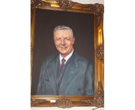 A GILT FRAMED PORTRAIT OF A GENTLEMAN SIGNED VORM '78