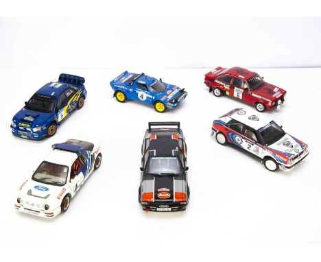 1:18 Rally Cars, Sun Star Ford Escort MkII RS 1800, Lancia Delta, Audi Quattro Coupe, Subaru Imprezza WRC, Rico Ford RS 200, 