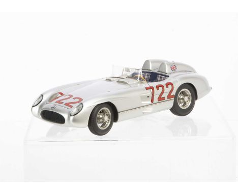 A CMC 1:18 Mercedes-Benz 300 SLR (W196S) Mille Miglia Sieger 1955, M-066, in original box with certificate, instructions, too