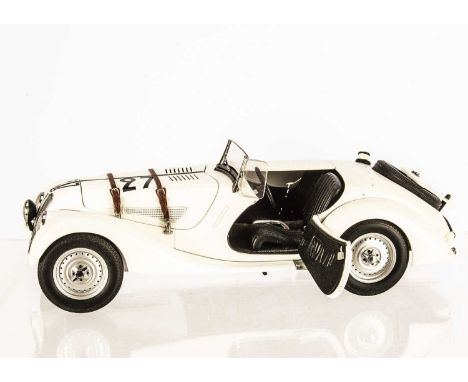 AutoArt 1:18 BMW 328 Roadster Le Mans 1939, 83945, in original box, VG-E, would benefit from cleaning, dusty from display, fr