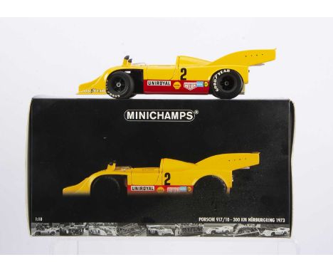 Minichamps 1:18 Porsche 917/10 Nurburgring 1973 Interserie Winner (W.Kauhsen), 100 736102, in original box, VG-E, would benef