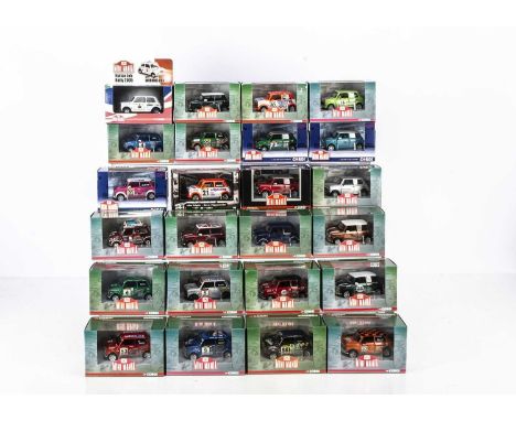 Corgi Mini Mania Models, including CC82297 Surf Blue Rover Mini Cooper, CC82295 Morris Mini Minor Deluxe, CC82276 Mini Cooper