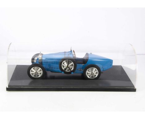 A 1:8 Bugatti Type 35 by Jean-Paul Fontenelle, finely detailed, handbuilt limited edition model, constructed from steel, bras