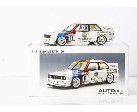 AutoArt 1:18 BMW E30 M3 DTM 1991 (Soper), 89146, in original box, VG-E, would benefit from cleaning, dusty from display, from