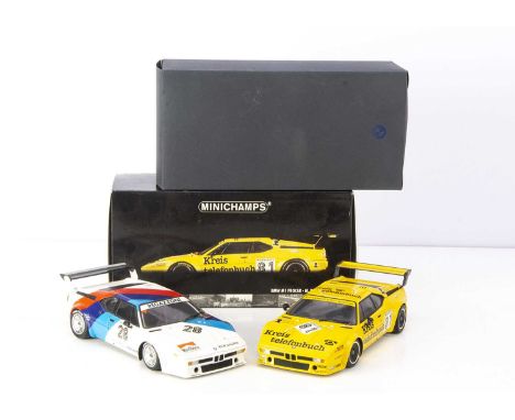 Minichamps 1:18 BMW M1 Procar, two examples, 180 792981 Kreis Telefonbuch M. Winkelhoch 1979, 80 43 0 144 358 Clay Regazzoni,