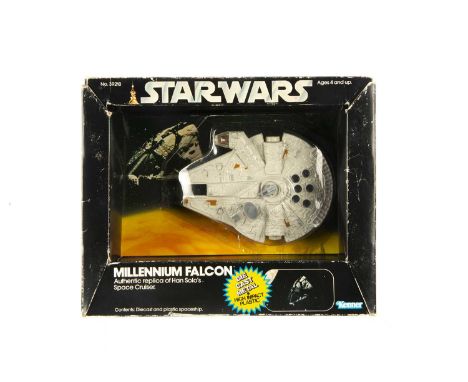 Vintage Star Wars Kenner Series 2 Diecast Millennium Falcon, in 7 back box with incorrect rear text 'Empire's largest Space C
