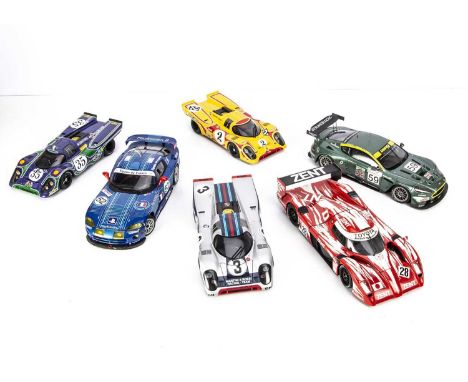 AutoArt 1:18 Endurance Racing Cars, Dodge Viper GTS-R, Aston Martin DBR9, Toyota GT One, Porsche 917K (3), differing racing l