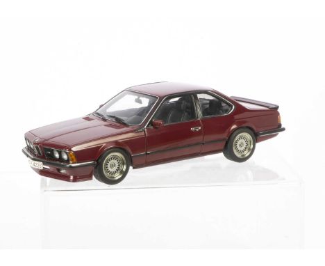 AutoArt 1:18 BMW M 635 CSI, 70528, in original box, VG-E, would benefit from cleaning, dusty from display, from a smoking hou