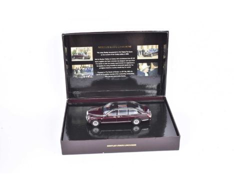 Minichamps 1:43 Scale Bentley State Limousine, boxed with sleeve, 436 139700 Queen Elizabeth II Bentley State Limousine, 2002