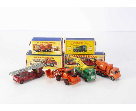 Matchbox King-Size Commercial Vehicles, K-12 Foden Breakdown Tractor, K-13 ERF Ready-Mix Concrete Truck, K-3 Hatra Tractor Sh