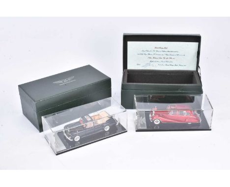 British Heritage Models Britannia Collection Rolls Royce Aga Khan and Another,  both cased and boxed with card sleeves, 1:43 