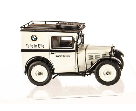 AutoArt 1:18 BMW 3/15 PS Teile In Eile, 75011, in original box, VG-E, would benefit from cleaning, dusty from display, from a