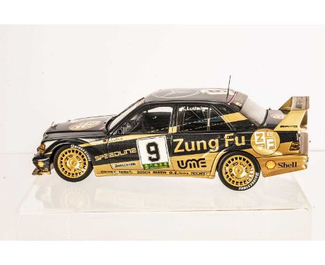 AutoArt 1:18 Mercedes-Benz 190 E 2.5-16 Evo 2 Grand Prix Macau 1991, 89135, in original box, VG-E, would benefit from cleanin