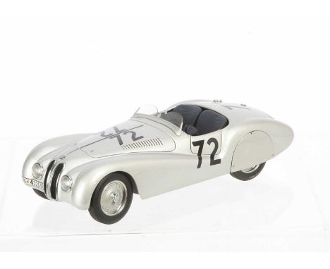 AutoArt 1:18 BMW 328 Streamline Roadster Mille Miglia 1940, 84045, in original box, VG-E, would benefit from cleaning, dusty 