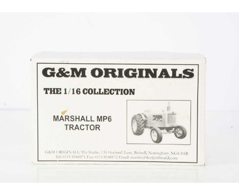 G&amp;M Originals Marshall MP6 Tractor, boxed 1:16 scale limited edition of 197, Marshall MP6 tractor, with certificate, seri