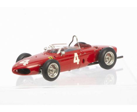 A CMC 1:18 Ferrari Dino 156 F1 Sharknose 1961 Phil Hill, M-070, in original box with certificate, instructions and cloth, VG,