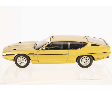 AutoArt 1:18 Lamborghini Espada, 74504, in original box, VG, lacks end of aerial, wing mirror glued in place, would benefit f