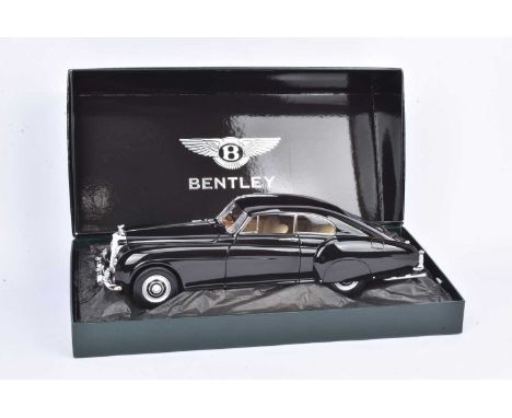 Minichamps 1:18 Scale Bentley R Type Continental 1954,  boxed 100 139420 Bentley Continental in black livery, E, box VG-E