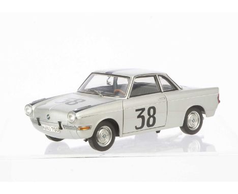 AutoArt 1:18 BMW 700 Rennsport Coupe, 86045, in original box, VG-E, would benefit from cleaning, dusty from display, from a s