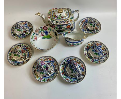 Hand painted Victorian tea service