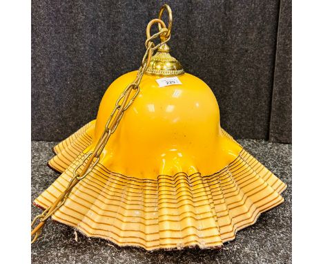 Vintage two tone light fitting