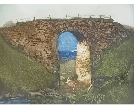 MilesScreen print titled ''Loch Tay from Ben Lawers'', signed and copy 77/100.[60x68cm]